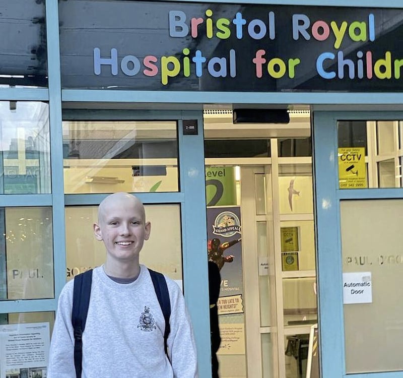 Daniel Greer&#39;s family shared a photograph of him outside the hospital following his discharge with the caption: &#39;what a difference a donor makes&#39; 