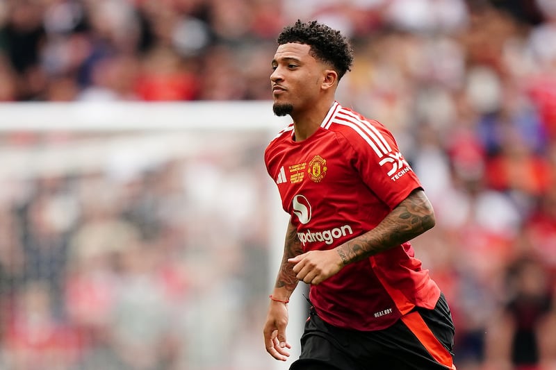 Jadon Sancho was omitted from Manchester United’s opening Premier League matchday squad