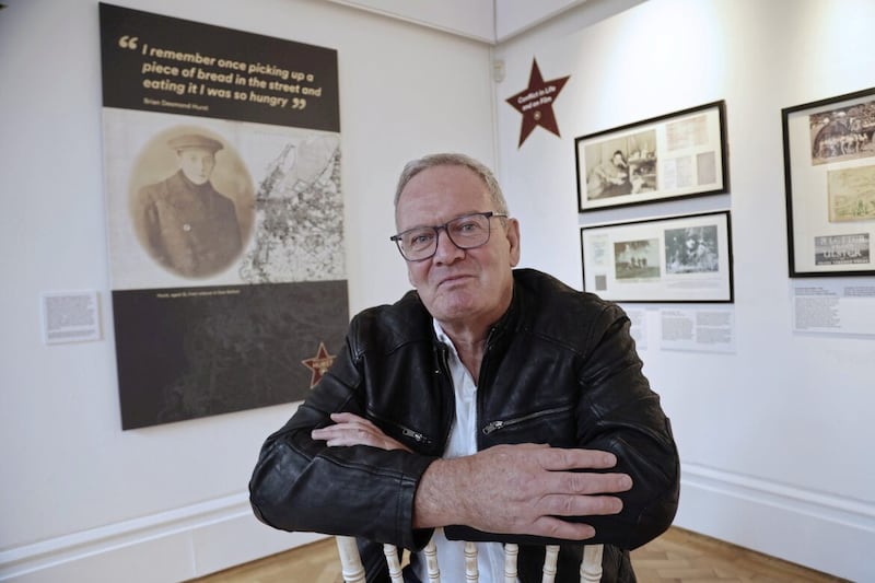 Allan Esler Smith at the exhibition about his great great uncle Brian Desmond Hurst at the Ulster Museum.Picture by Hugh Russell. 