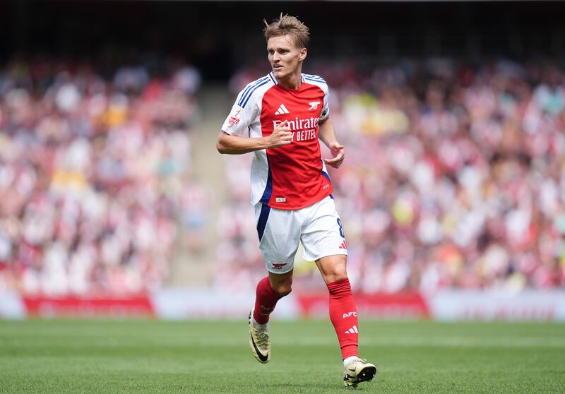 Arsenal captain Martin Odegaard is unlikely to play against Tottenham