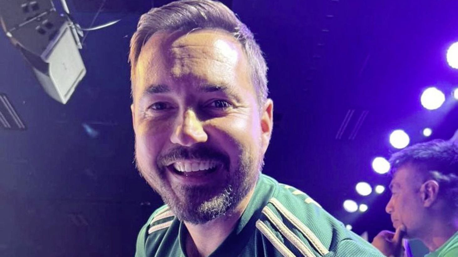 Martin Compston at the Las Vegas gathering of Celtic fans on Tuesday. Picture: North American Celtic Supporters Federation Facebook 