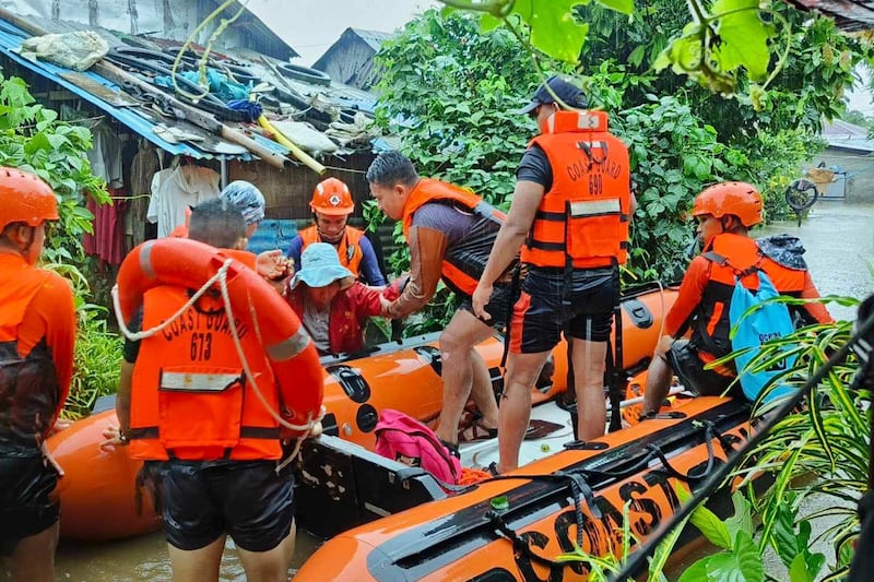 Landslides area feared in the wake of the storm Philippine Coast Guard via AP)