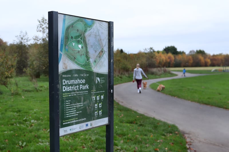 The Drumahoe Park area in Derry where a woman was attacked while out walking on Friday night. There have been several serious attacks on women in the Derry city area over the past week. Picture Margaret McLaughlin  2-11-2024