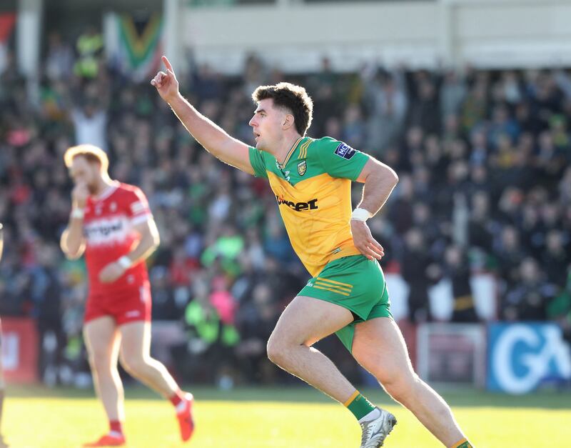 Daire O Baoill scored two brilliant goals for Donegal. Picture: Margaret McLaughlin