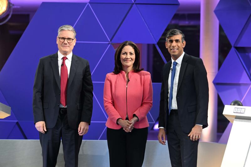 Mishal Husain hosting a general election debate