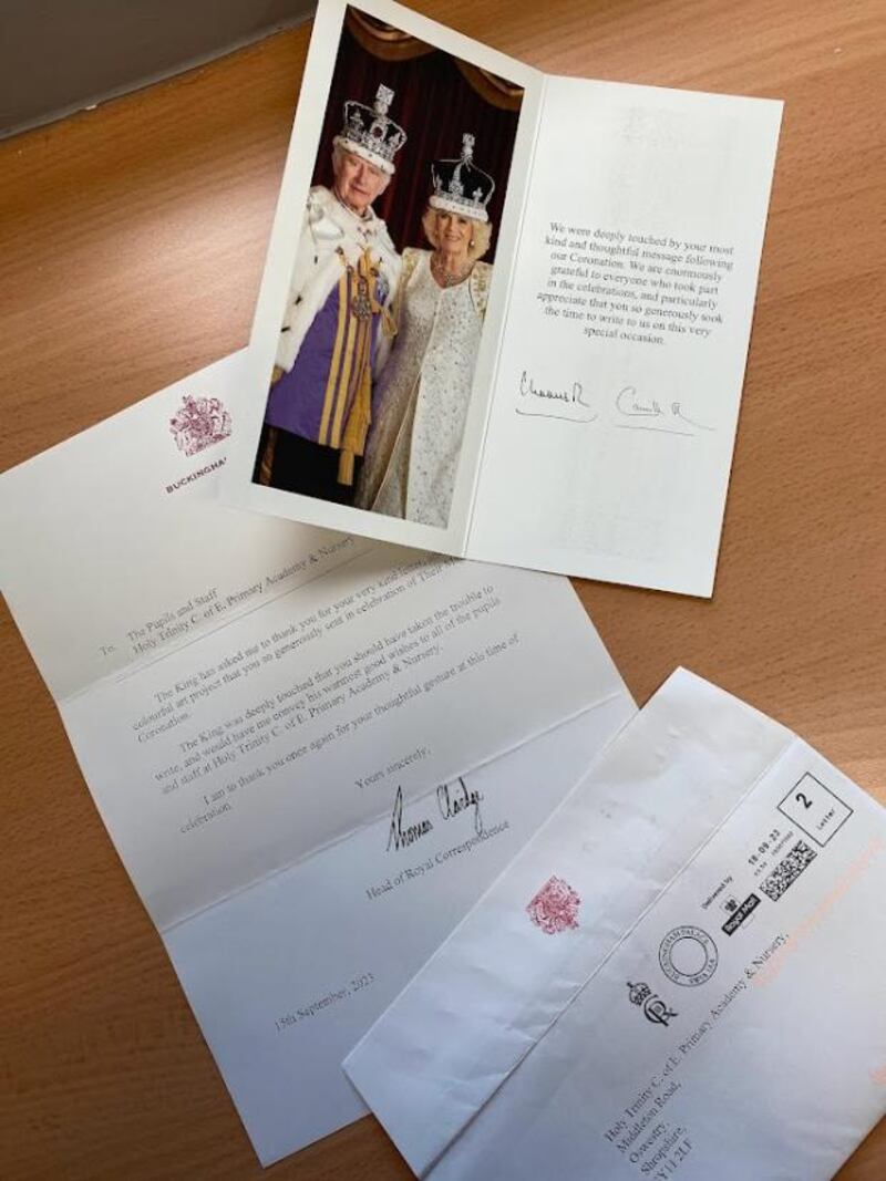 Letter from Buckingham Palace