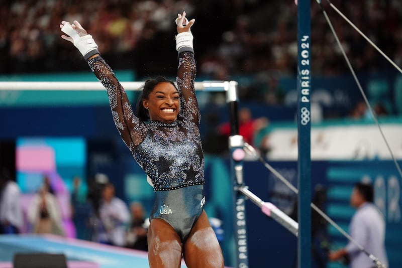 Biles shone in every sense at the Women’s Team All-Around qualifiers