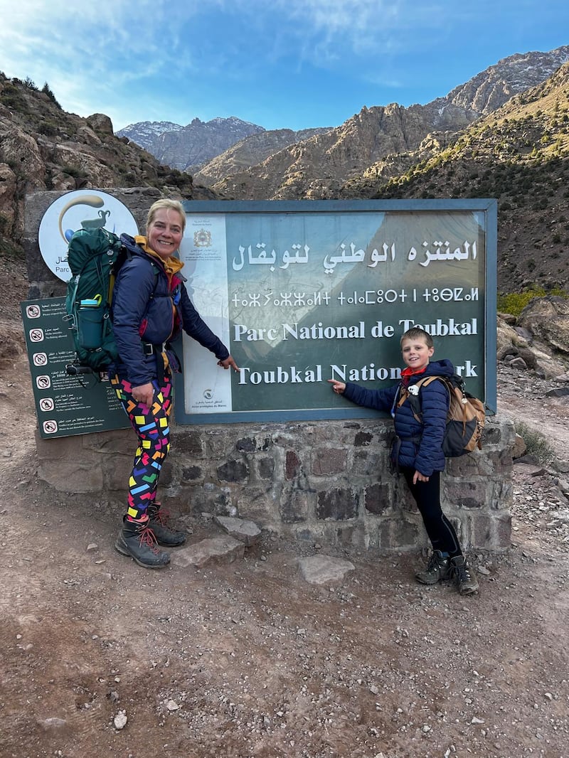 Frankie McMillan has been regularly climbing mountains with mother Basia