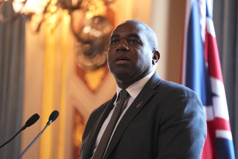 Foreign Secretary David Lammy speaking during an event at the Foreign, Commonwealth and Development Office