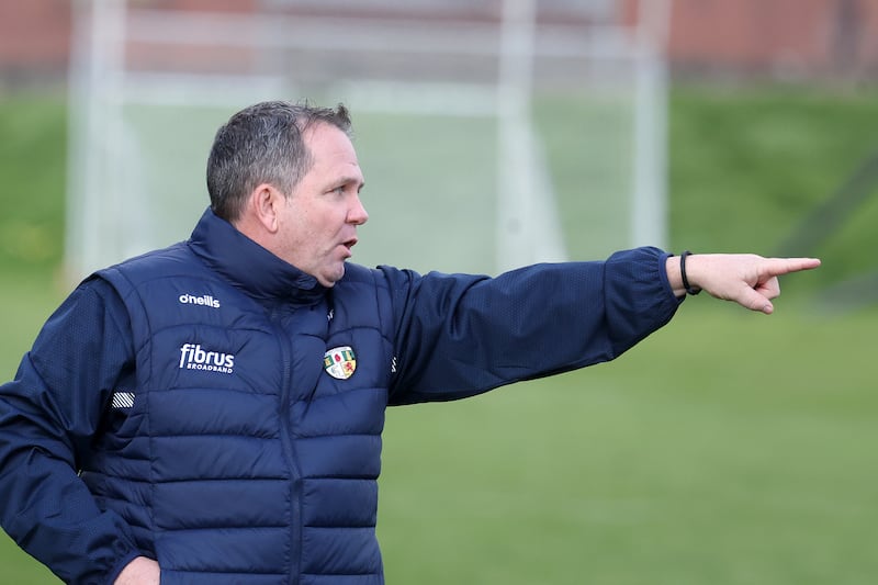 Antrim Senior Hurling Manager Davy Fitzgerald in Corrigan Park where his team faces Westmeath. PICTURE: MAL MCCANN