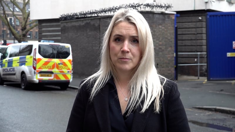 Detective Superintendent Katherine Goodwin makes a statement outside Brixton Police Station