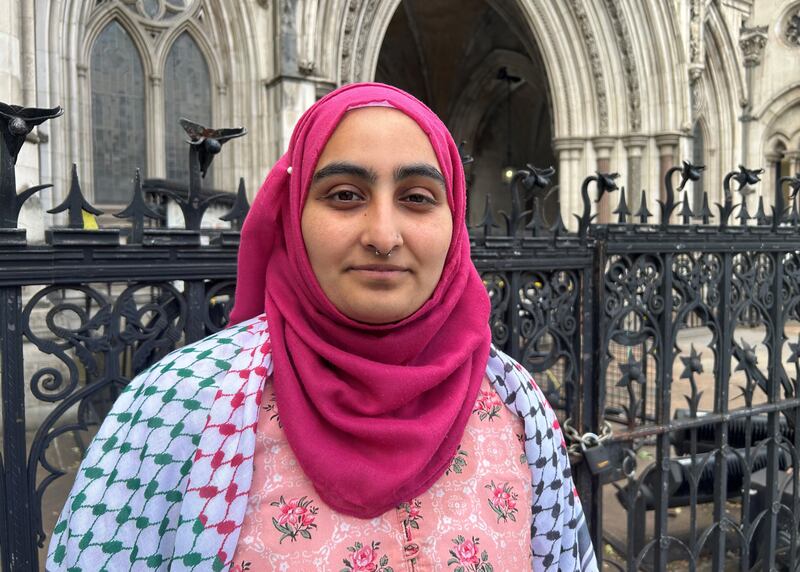 Mariyah Ali, a defendant in the Birmingham case, attended a hearing at the Royal Courts of Justice in London earlier this month