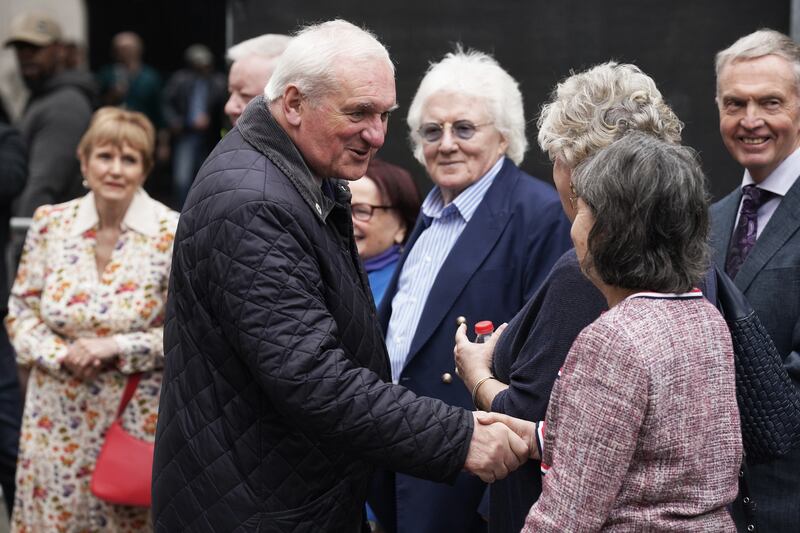 Former taoiseach Bertie Ahern at the ceremony