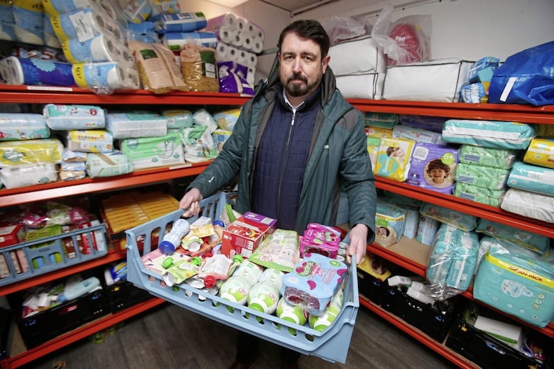 Paul Doherty, who founded Foodstock in 2019, said there had been a &quot;worrying increase&quot; in the number of people needing to access the food bank service. Picture Mal McCann 