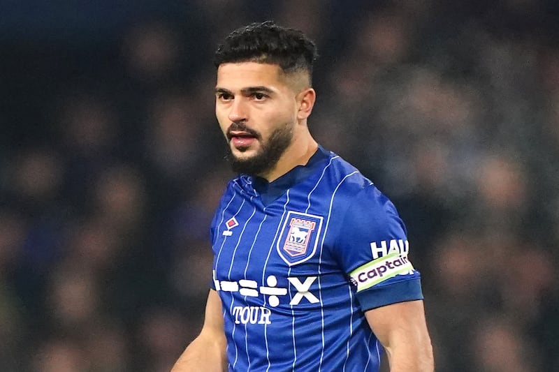 Sam Morsy wore a standard captain’s armband for Ipswich against Palace