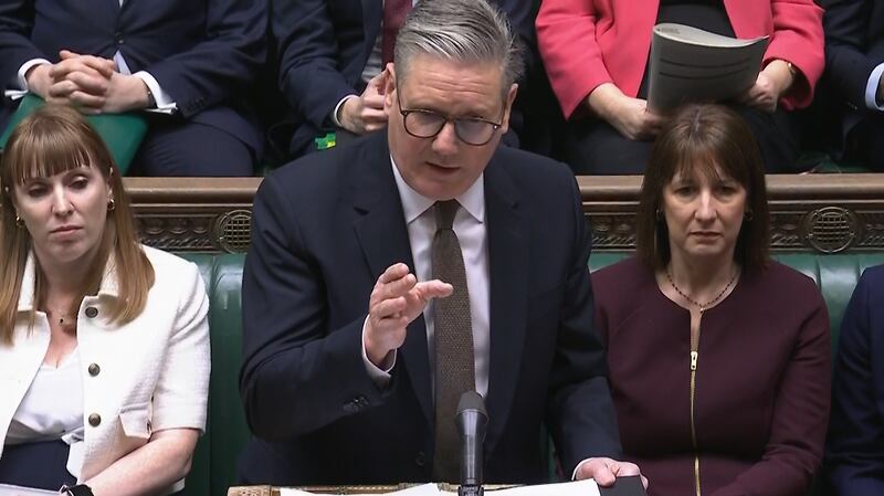 Sir Keir Starmer speaking during Prime Minister’s Questions