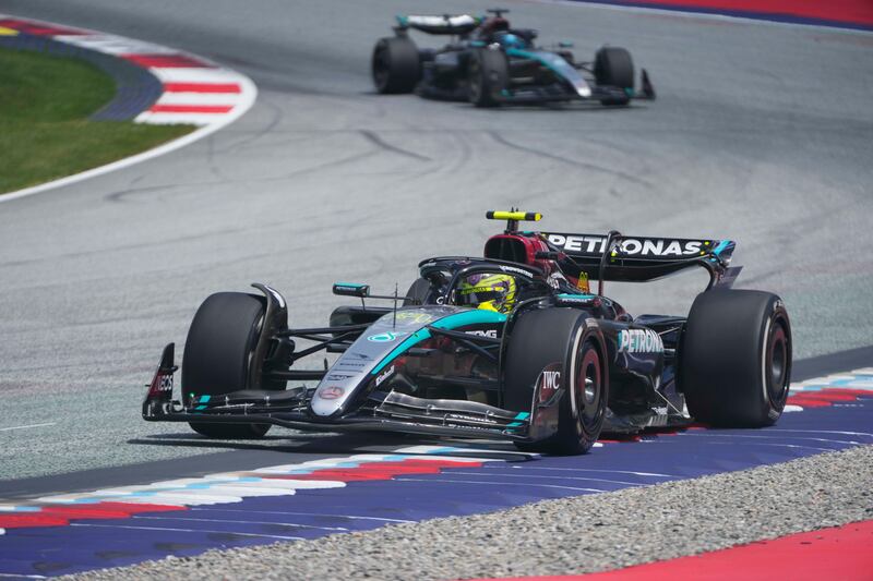 Lewis Hamilton finished fifth in practice for the Austrian Grand Prix (Darko Bandic/AP)