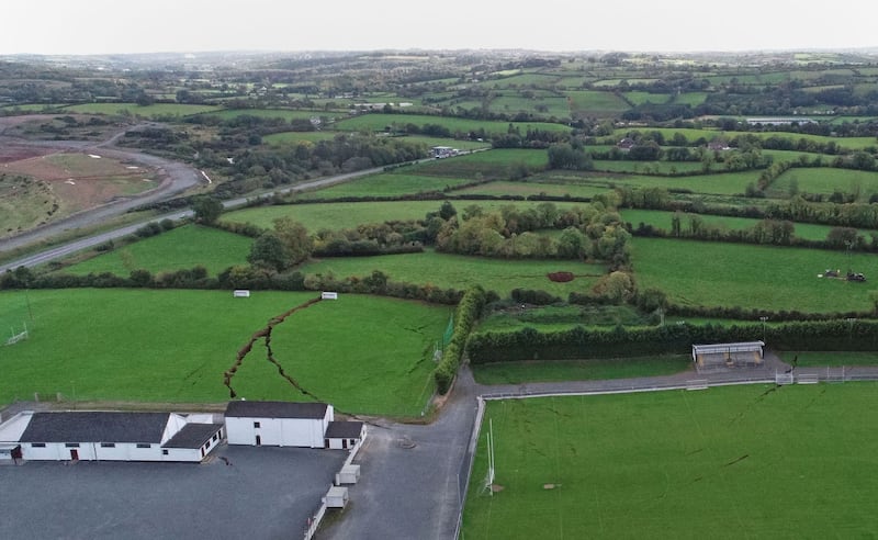 Magheracloone Gaelic Football Club in Co Monaghan which was forced to shut after the collapse of a mine caused sinkholes to appear in its pitch&nbsp;