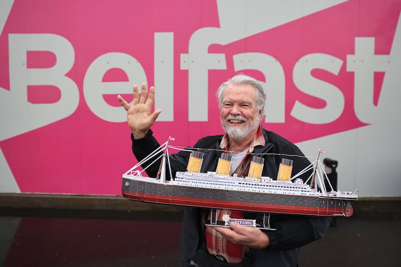 Andy Garrison at the cruise ship terminal in Belfast Port