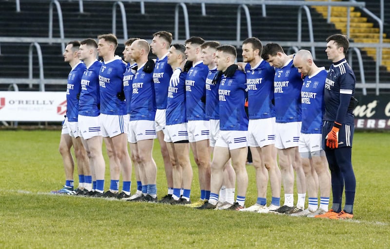 The Naomh Conaill team before their dramatic Ulster Club SFC win over Gowna.