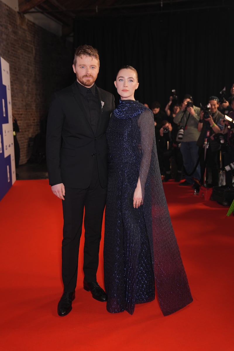 Jack Lowden and Saoirse Ronan attending the British Independent Film Awards ceremony