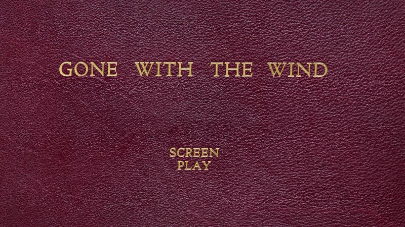 Gone With The Wind script given to Leigh by the cast (Sotheby's)