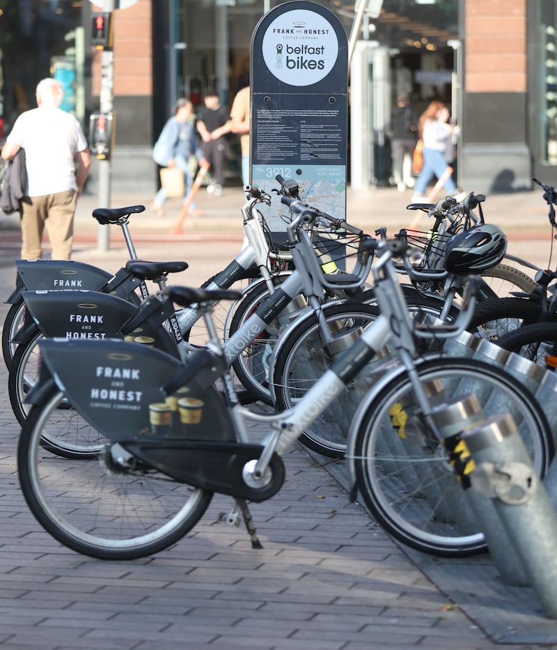 Belfast Bikes in City Centre.
PICTURE COLM LENAGHAN