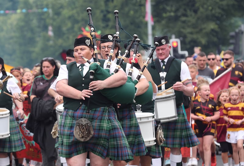 The Carnival Feile take place on the Falls Road in West Belfast on Saturday.
PICTURE COLM LENAGHAN