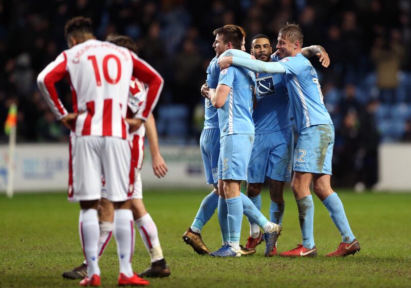 Coventry beat Stoke 2-1 in the third round FA Cup tie