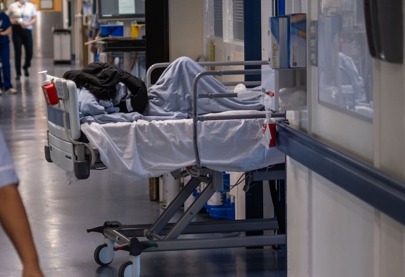 Patients are being treated in hospital corridors due to a lack of beds, the RCN’s report found