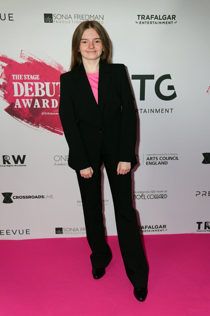 Ellie-May Sheridan at the Stage Debuts Awards