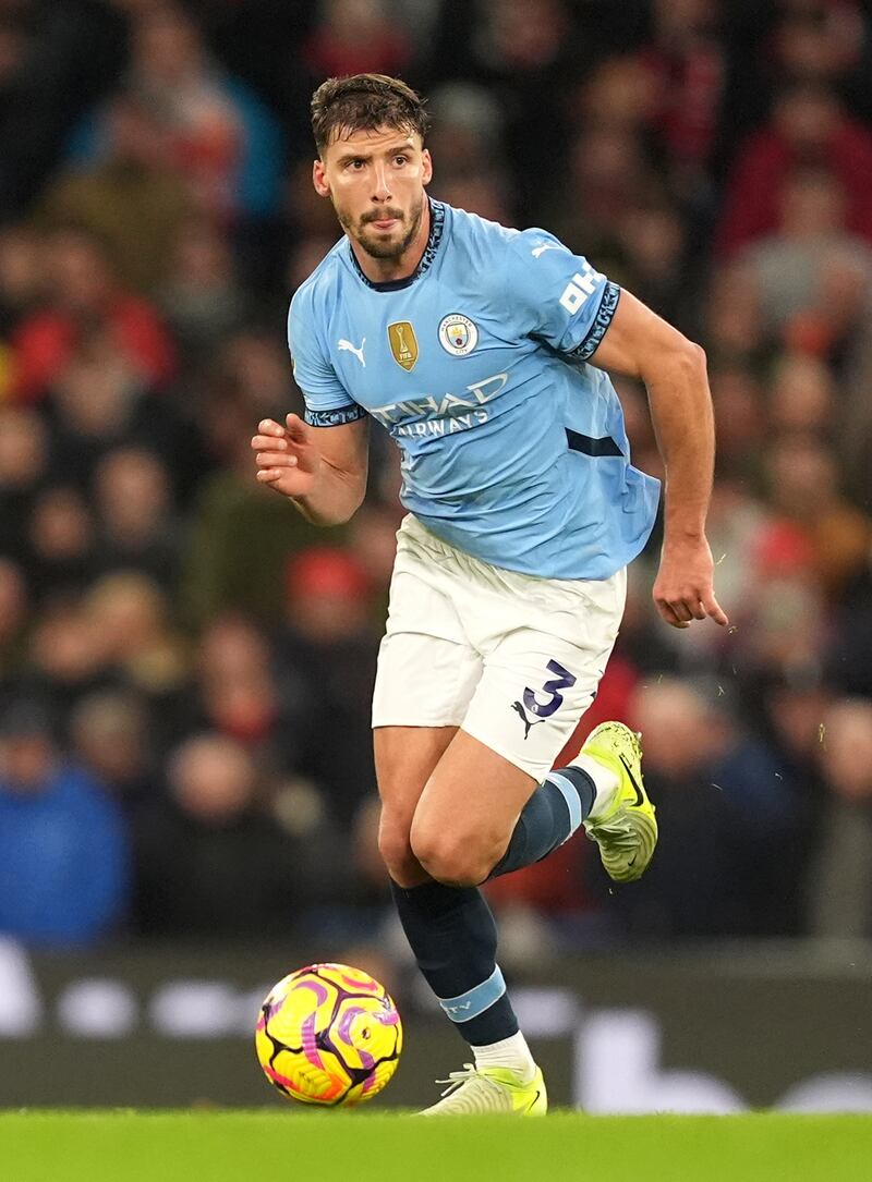 City are also without Ruben Dias