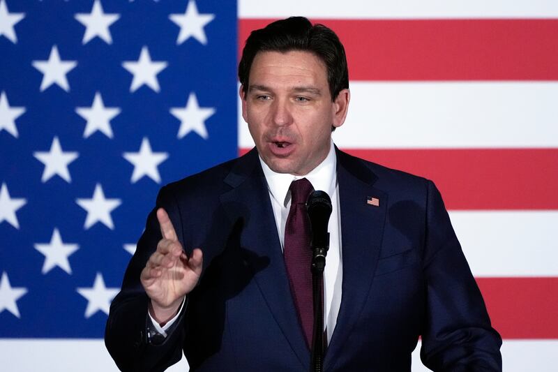 Ron DeSantis has framed his campaign around a desire to bring the conservative policies he championed in Florida to the national stage (Charlie Neibergall/AP)