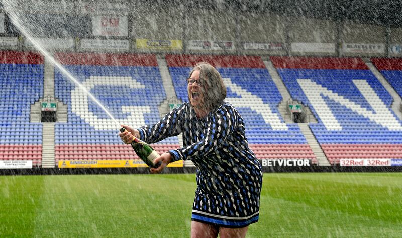 Ruth Breen after winning £1 million on EuroMillions in 2014