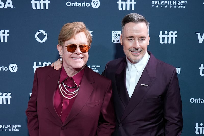 Elton John, left, and David Furnish (Chris Pizzello/AP)