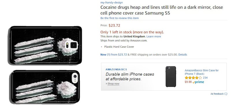 Cocaine phone case