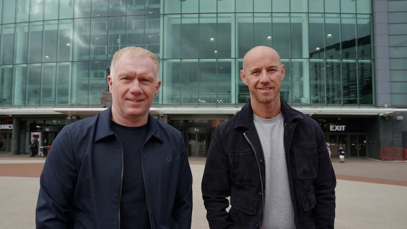 Nicky Butt, left, and Paul Scholes have teamed up for a new podcast centred on the Sir Alex Ferguson era at Manchester United