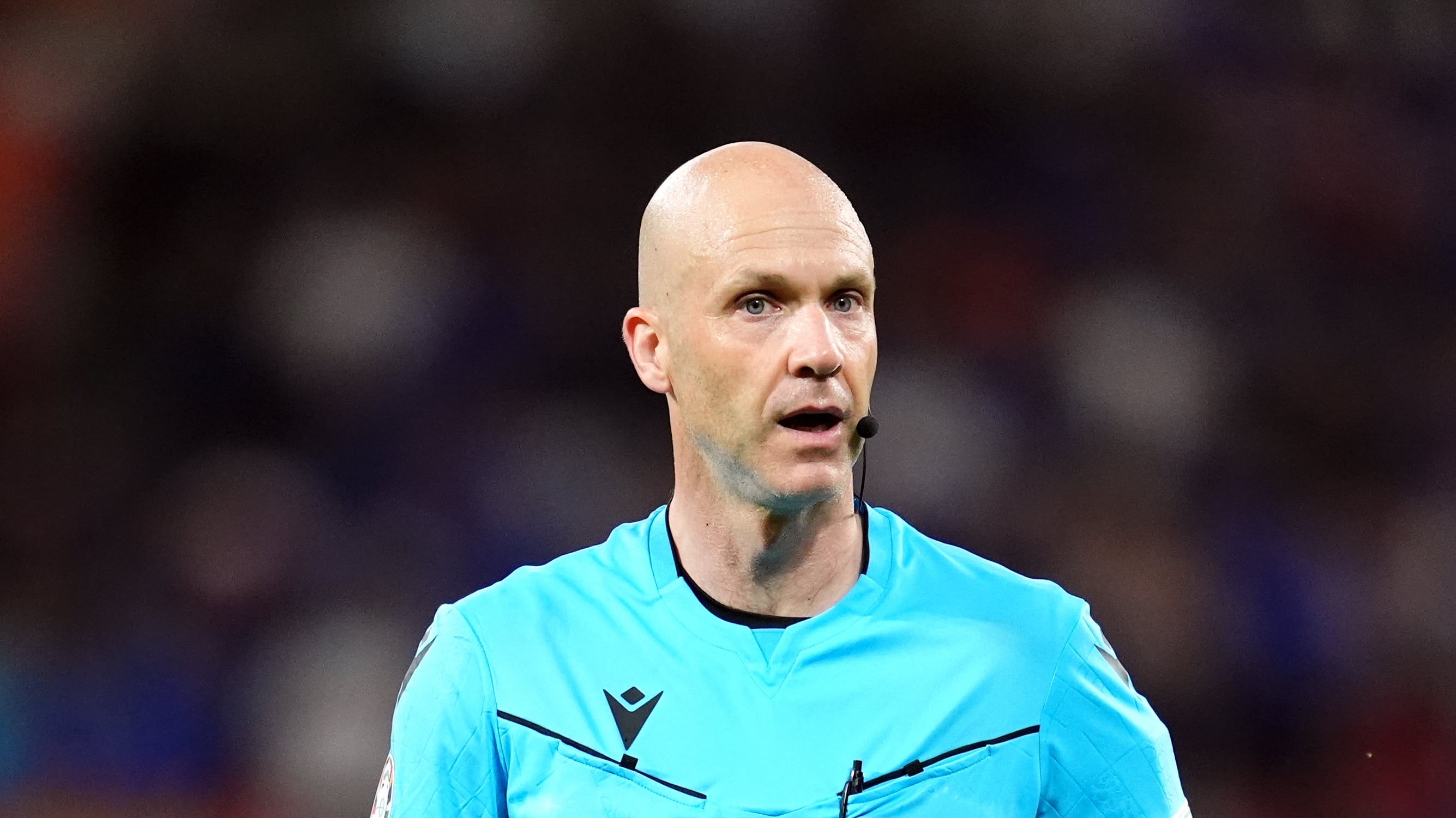 Anthony Taylor, pictured, and VAR Stuart Attwell were praised for making a “totally correct” decision to disallow a Dutch goal against France in the group stage