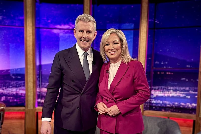 Michelle O'Neill was interviewed by Patrick Kielty on The Late Late Show