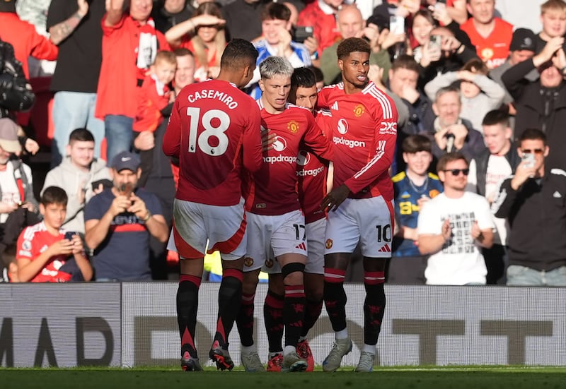 Alejandro Garnacho scored Manchester United’s equaliser against Brentford