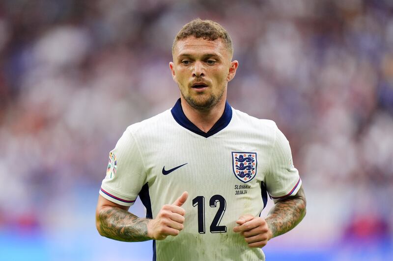 Kieran Trippier has started at left-back in all four of England’s Euro 2024 matches