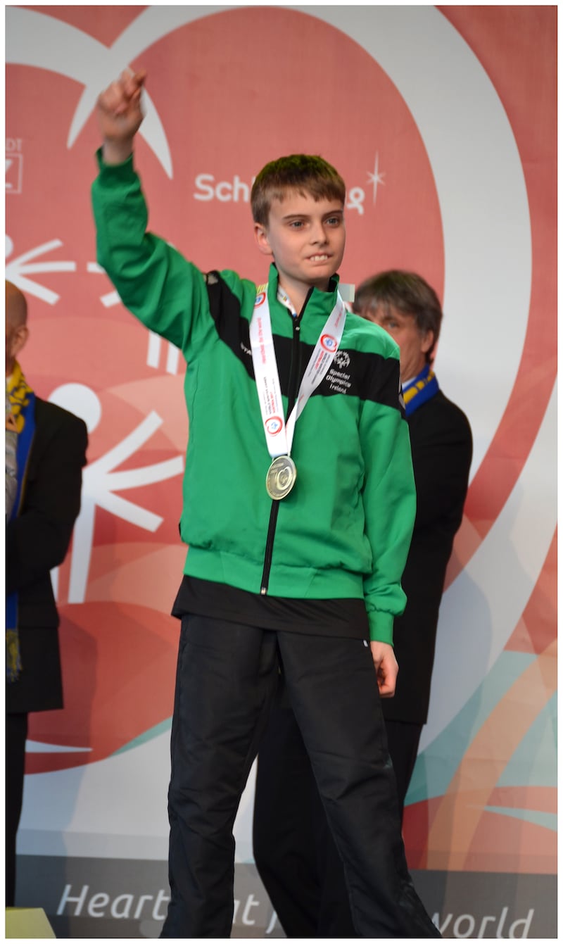 Caolán McConville was just 13-years-old when he first enjoyed medal success at the Special Olympics Winter World Games