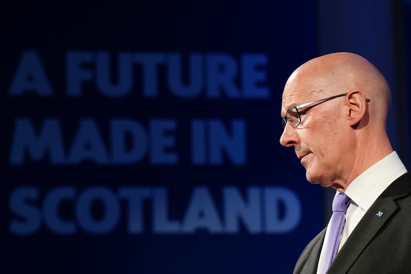John Swinney put independence on the first page of the SNP manifesto