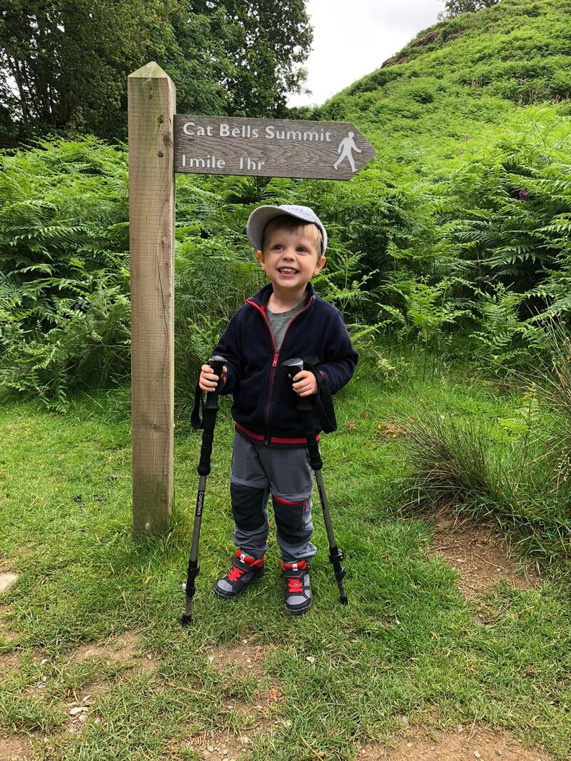 Frankie McMillan has been regularly climbing mountains with his mum Basia since he was a toddler