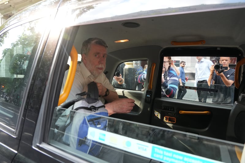 Gareth Jenkins, former engineer at Fujitsu Services Ltd leaves after giving evidence to the Post Office Horizon IT inquiry at Aldwych House, central London
