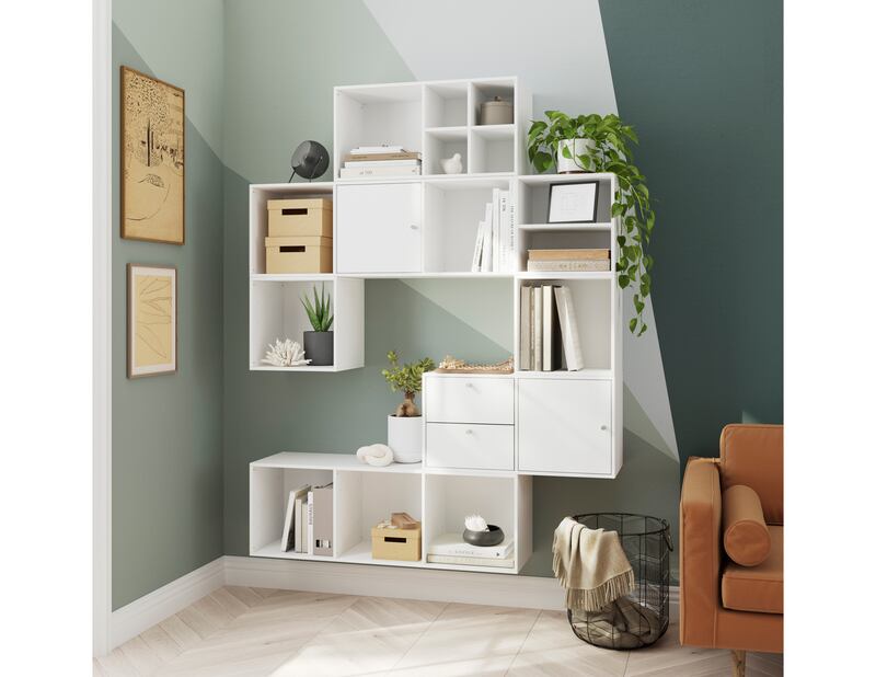 GoodHome Konnect White Cube Shelving Units, from £15 each