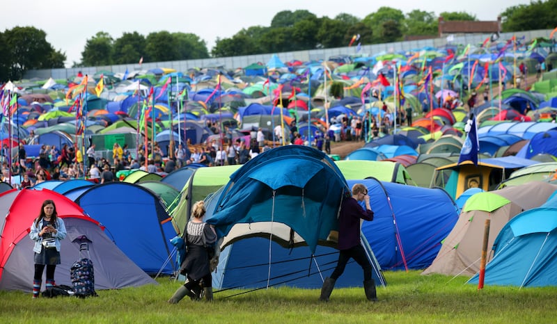 Campers will face the hottest temperatures on Wednesday, the busiest day for arrivals at the site