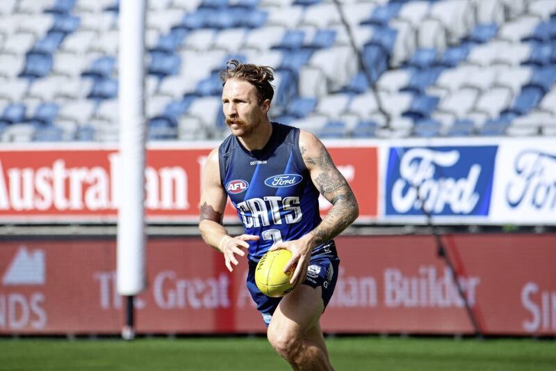 &#39;I am not sure how to feel because Jim is everyone&rsquo;s hero, so it&rsquo;s a strange one.&#39; Zach Tuohy has mixed feelings about milestone appearance with Geelong  			   Picture: Geelong Cats Media 