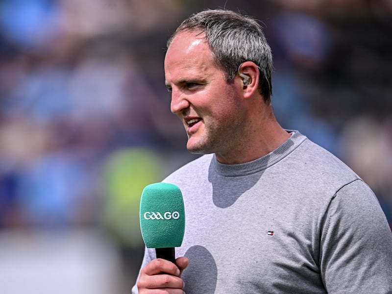 Michael Murphy on punditry duty last summer with GAAGO. It's hard to adjust to the idea that he's not playing for Donegal any more. Photo: Ramsey Cardy/Sportsfile