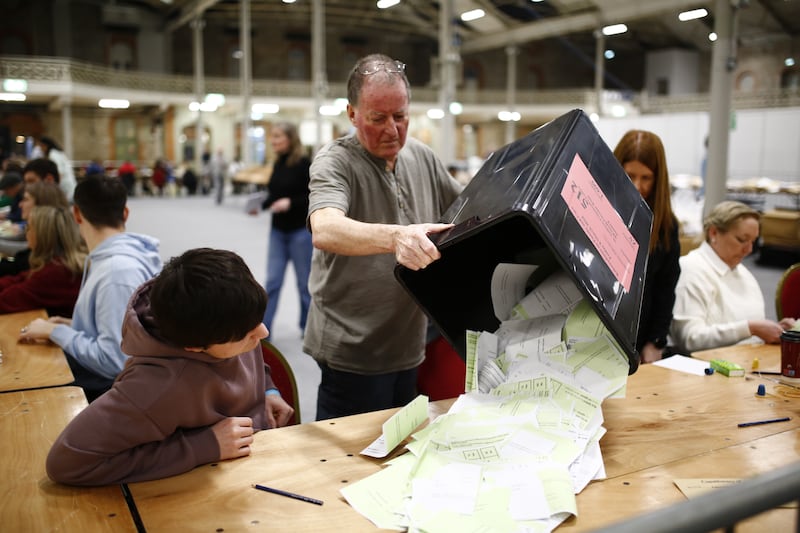 A ballot box during recent referenda in Ireland